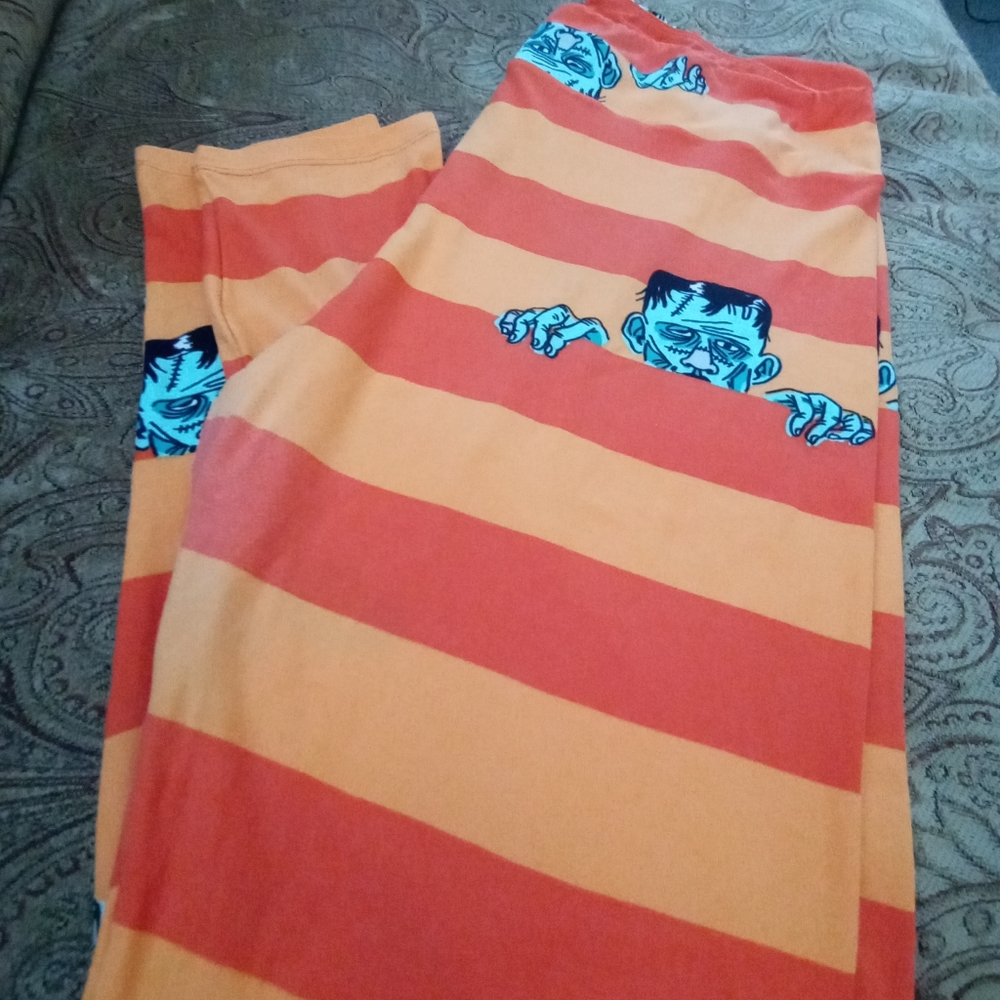 LULAROE TC2 Frankenstein Halloween leggings